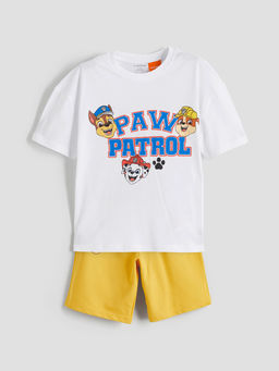 Paw Patrol Bask?l? Erkek ?ocuk Ti??rt ve ?ort 2li
