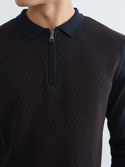 Polo Yaka Erkek Triko Kazak