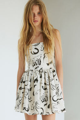 Vestido estampado de lino - H&m фото 2
