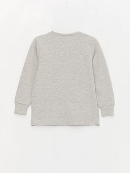 Bisiklet Yaka Bask?l? Uzun Kollu Erkek ?ocuk Pijama Tak?m? - Waikiki фото 3