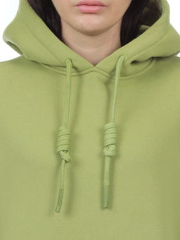 2214 LIGHT GREEN Толстовка женская (85% хлопок, 10% полиэстер, 5% спандекс) - Fashion фото 4