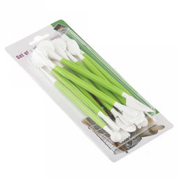 Инструмент для моделирования кондитерских украшений Модельер 9 предметов, 15-16,7см, двухсторонние наконечники, пластик, цвета микс, в блистере (Китай) - Домашняя мода фото 2