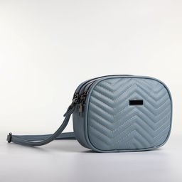 Сумка женская кросс-боди на молнии, цвет серо-синий - Simaland фото 3