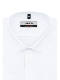 Сорочка мужская короткий рукав GREG 100/207/ZN STRETCH  фото 3