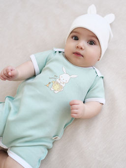 Шапочка с ушками Молоко 0+