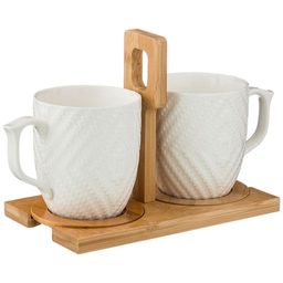 НАБОР ИЗ 2-Х КРУЖЕК LEFARD NATIVE 360МЛ. НА ПОДСТАВКЕ 26,5*11,5*15 СМ  фото 3