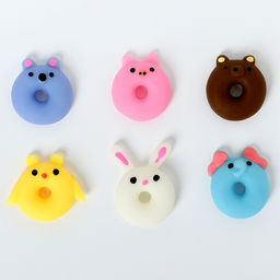 Цена за 3 шт. Антистресс игрушка «Зверюшки», мялка с пастой, МИКС