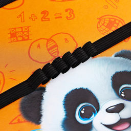 Папка для труда, А4, пластиковая, 23×32.5×2.5 см «Панда»