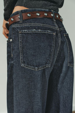 TRF MID-WAIST RIPPED BAGGY JEANS - Zara фото 6