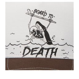 Бейсболка COASTAL арт. HFT Board To Death (коричневый / белый) фото 3