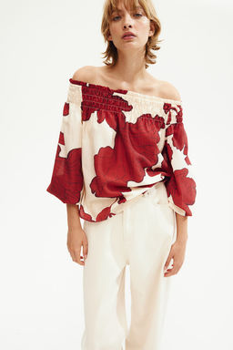 Blusa off-the-shoulder - H&m фото 2