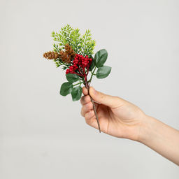 Blumentag VDD-132 Веточка декоративная с ягодами 6 х 1 шт. 18 см  фото 3