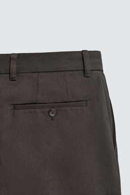 PANTAL?N STRAIGHT FIT ESTRUCTURA / Marr?n - Zara фото 9