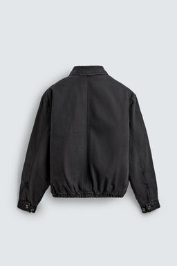 QUILTED DENIM JACKET - Zara фото 9