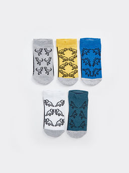 Desenli Erkek ?ocuk Patik ?orap 5li