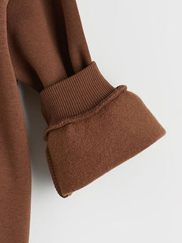 Miffy Bask?l? K?z ?ocuk Kal?n Sweatshirt