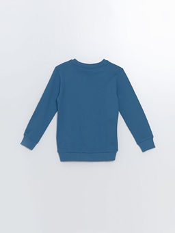 Bisiklet Yaka Marvel Bask?l? Uzun Kollu Erkek ?ocuk Sweatshirt - Waikiki фото 3