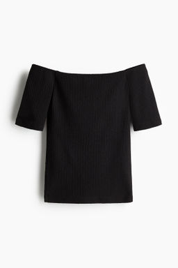 Top off-the-shoulder en punto de canal? - H&m фото 2