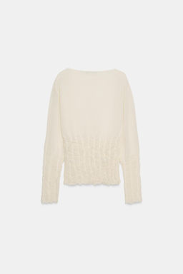 JERSEY PUNTO NIDO DE ABEJA / Crudo - Zara фото 7