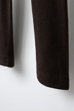 LEGGING RIB ETIQUETA / Marr?n - Zara фото 4