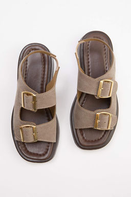 Trendyol Shoes Siyah Cift Tokal? Kad?n Kal?n Taban Sandalet 
TAKAW25SD00000 - Trendyolmilla фото 6