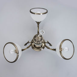 Светильник потолочный «28066/3AB WT» ЭкономСвет, 3×40 Вт, E27, белый, 28×48×50 см