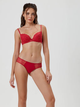 CONTE Трусы бриф с низкой линией талии VOILE RP1083 брусника - Conte elegant фото 6