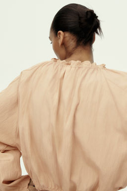 Blusa con bajo burbuja - H&m фото 4