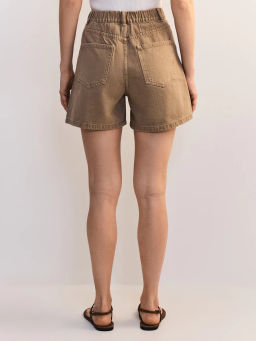 Джинсовые шорты А-силуэта с эластичным поясом ZR2605092307-62 / Zarina