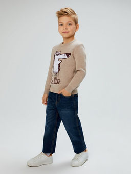 ACOOLA / Джемпер детский для мальчиков Sam бежевый  фото 2
