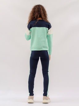 CRB wear / CWJG 90113-38 Костюм для девочки (джемпер, брюки),ментоловый/Ex.Cherubino
