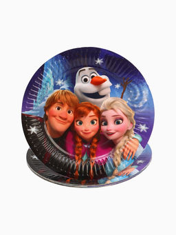 Тарелка одноразовая 18 см, набор 10 шт., Холодное сердце