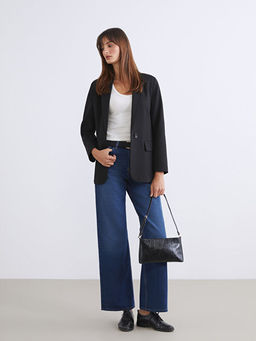 Wideleg Kad?n Jean Pantolon