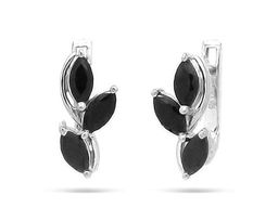 Серьги из серебра сапфир, Тика