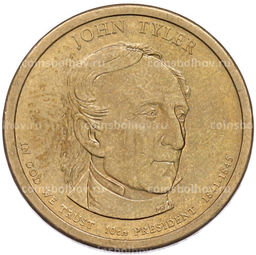 Монета 1 доллар 2009 года (P) США 10-й президент США Джон Тайлер