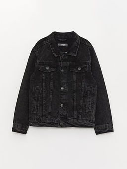 G?mlek Yaka Erkek ?ocuk Jean Ceket - Waikiki фото 2