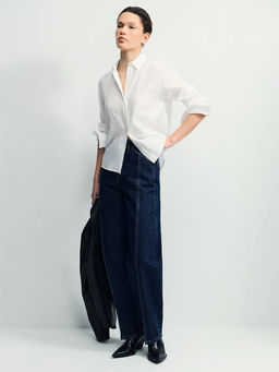 Рубашка прямого кроя из вискозы / Zarina фото 12