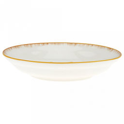 Солнечный город Тарелка глубокая фарфоровая д176мм h35мм, 420мл, с деколью, отводка (Китай) - Домашняя мода фото 3