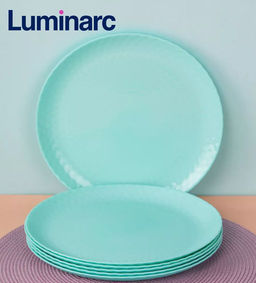 Тарелка обеденная ПАМПИЛЬ ТЮРКУАЗ бирюзовый 25см арт.Q4649 /Люминарк/ - Luminarc фото 5