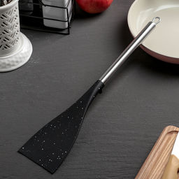 Лопатка кулинарная Доляна Фернан, 36 см, цвет чёрный