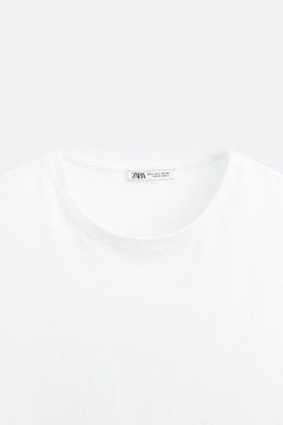 BASIC SLIM FIT T-SHIRT - Zara фото 9