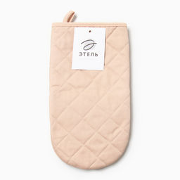 Варежка-прихватка Этель Kitchen цв.бежевый, 15х28см,саржа, 100% х/л  фото 4
