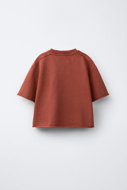 CAMISETA JOGGING EFECTO LAVADO / Marr?n / Topo - Zara фото 12