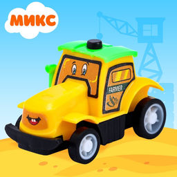 Цена за 3 шт. Машина инерционная «Забавная стройтехника», МИКС