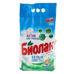 БИОЛАН-АВТОМАТ стир.порошок 6000гр Белые цветы (К-7044М/735-4)