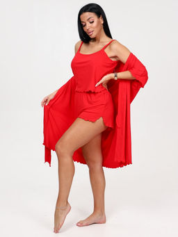 732-ХП ЖЕНСКИЙ КОМПЛЕКТ ТРОЙКА (Красный) - А-дина фото 4