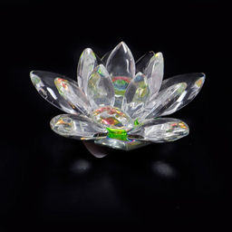 Лотос радужный 3,5см-7см стекло