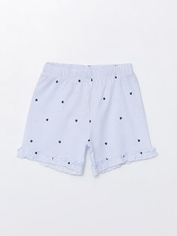 Beli Lastikli Desenli K?z Bebek ?ortlu Pijama Alt