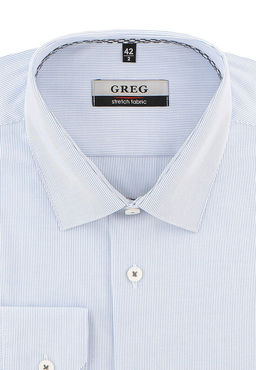 Сорочка мужская длинный рукав GREG 211/231/226/ZN/1p STRETCH