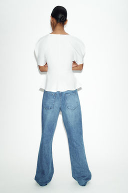 TOP PEPLUM SOFT / Blanco - Zara фото 4